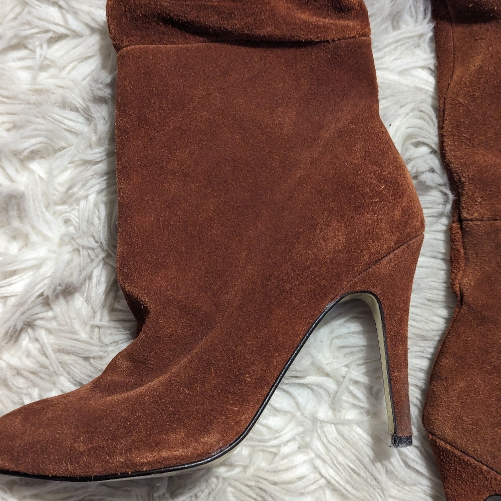 Final Price Kristin Cavallari Calissa OTK Slouch Suede Boots in Ginger Velvet - Picture 12 of 16